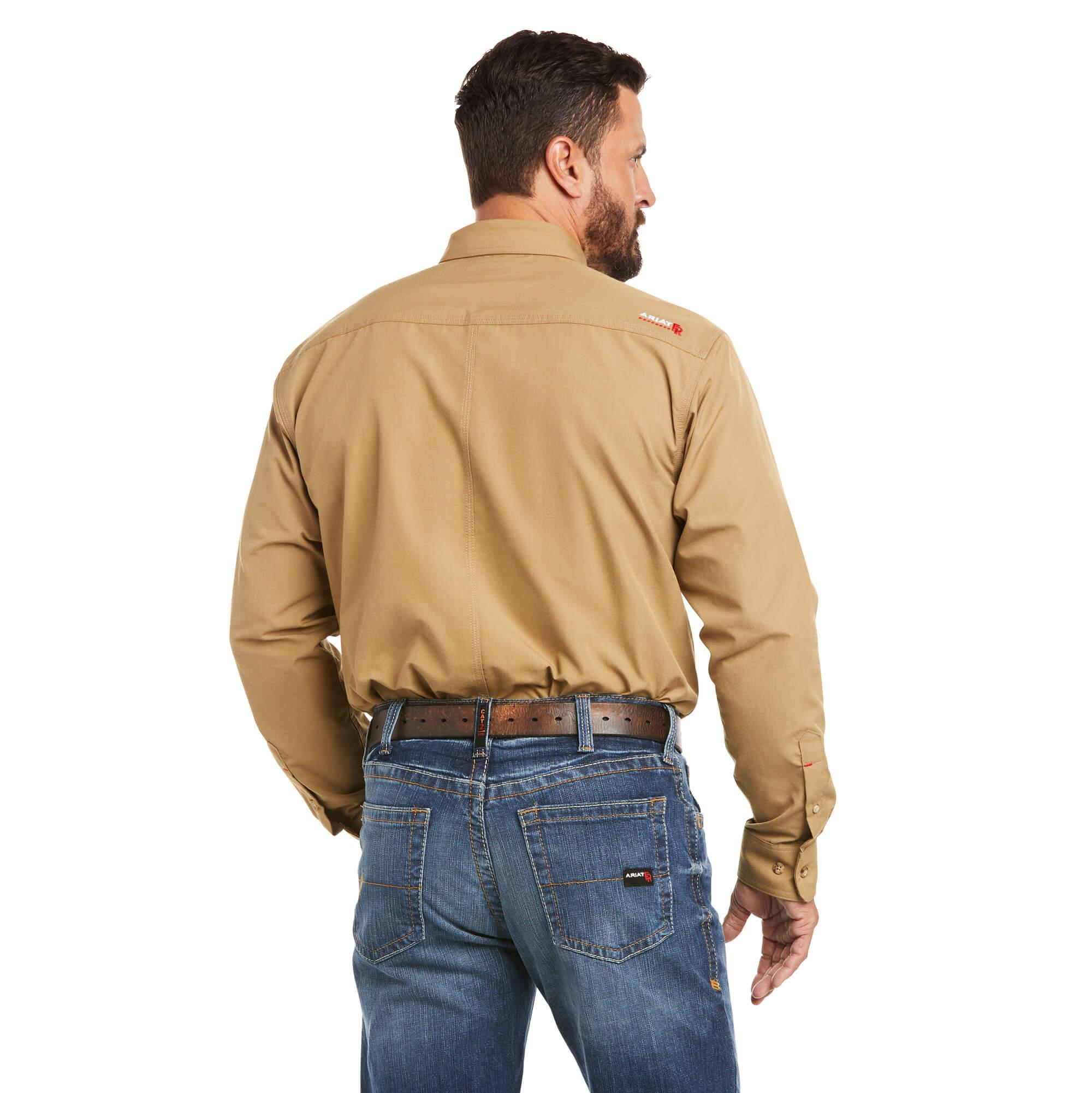 Ariat FR Featherlight Work Shirt in Khaki